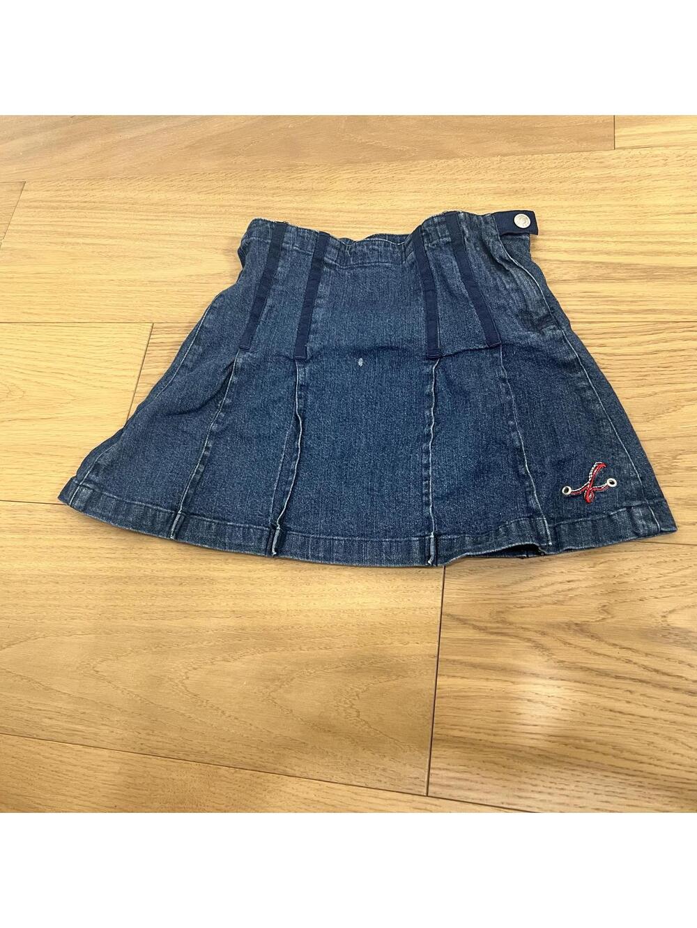 BUM Equipment Girls Denim Skirt Size 8 Adjustable Waist